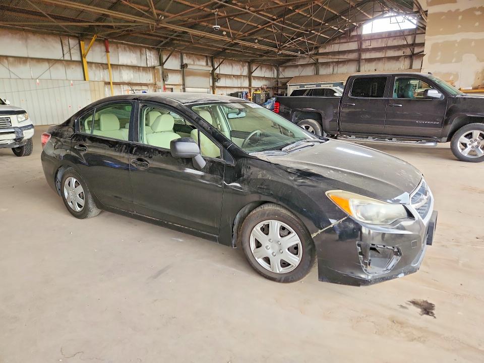 2013 Subaru Impreza VIN JF1GJAA67DH025267 COPART salvage auction — MINOR DENT/SCRATCHES, Az - Certificate Of Title (P), sold $500 on 2026-07-13 (photo 4)
