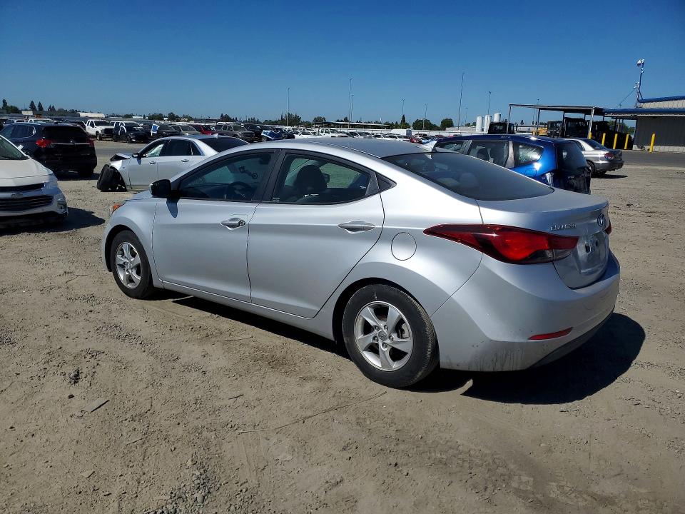 2014 Hyundai Elantra VIN 5NPDH4AE6EH495486 COPART salvage auction — VANDALISM, Ca - Salvage Certificate, sold $1,850 on 2026-07-09 (photo 2)