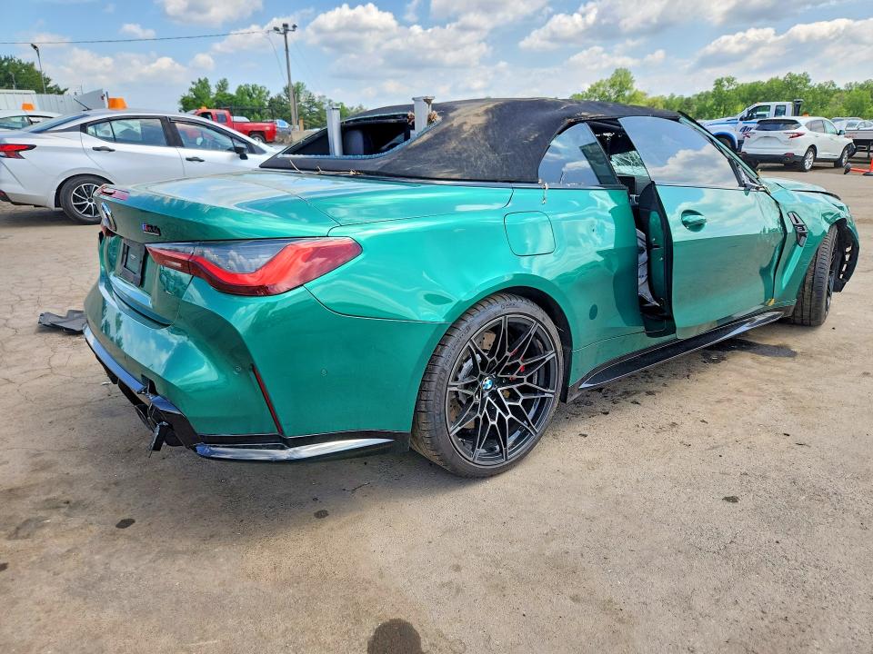 2022 BMW M4 VIN WBS33BA0XNCK00414 COPART salvage auction — ALL OVER, Ct - Cert Of Title-Salvage, sold $12,200 on 2026-07-28 (photo 3)