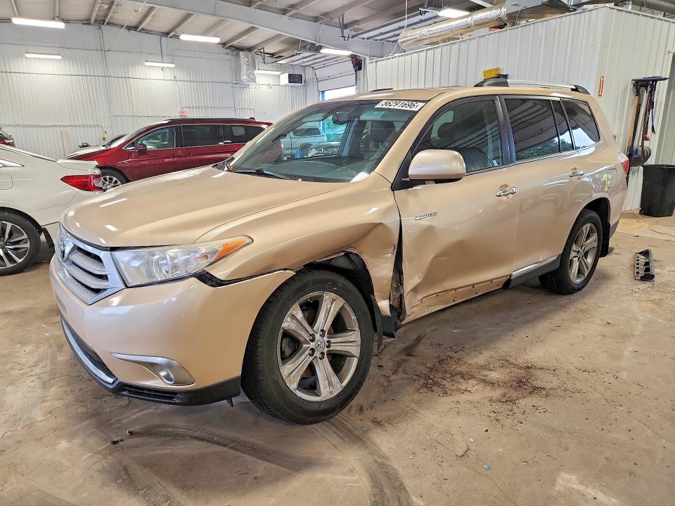 2011 Toyota Highlander VIN 5TDDK3EH1BS085913 COPART salvage auction — FRONT END, Mn - Cert Of Title-Salvage, sold $3,450 on 2026-07-16 (photo 1)