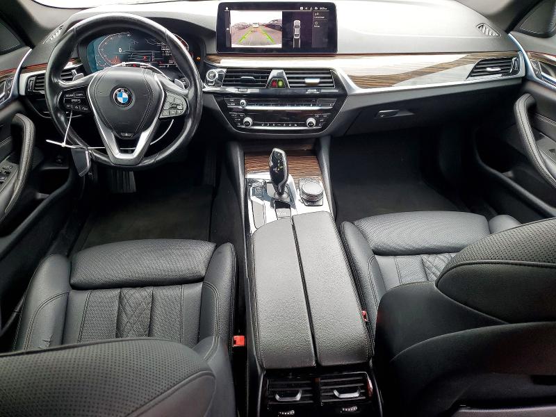 2021 BMW 5er VIN WBA53BH0XMCF69844 COPART salvage auction — FRONT END, Ca - Salvage Certificate, sold $8,700 on 2026-08-17 (photo 8)