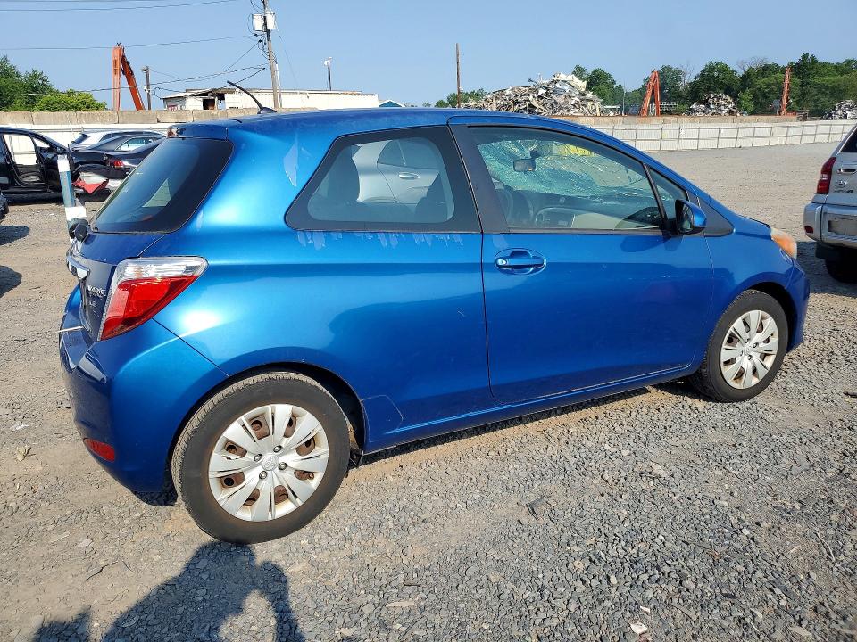 2012 Toyota Yaris VIN JTDJTUD31CD509311 COPART salvage auction — ROOF, Nj - Cert Of Title-Salvage, sold $425 on 2026-07-31 (photo 3)