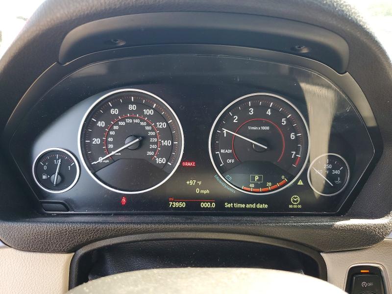 2018 BMW 3er VIN WBA8D9C55JA607653 COPART salvage auction — FRONT END, NY - MV-907A SALVAGE CERTIFICATE, sold $600 on 2026-07-21 (photo 9)