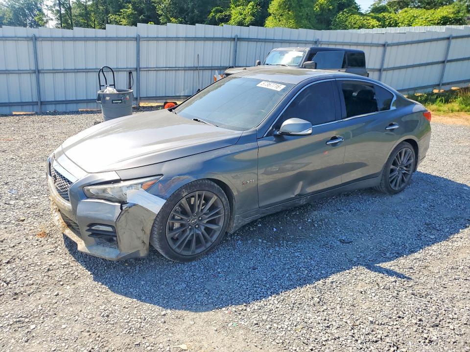 2016 Infiniti Q50 VIN JN1FV7AP8GM420708 COPART salvage auction — FRONT END, Nc - Salvage Certificate Of Title, sold $500 on 2026-07-29 (photo 1)