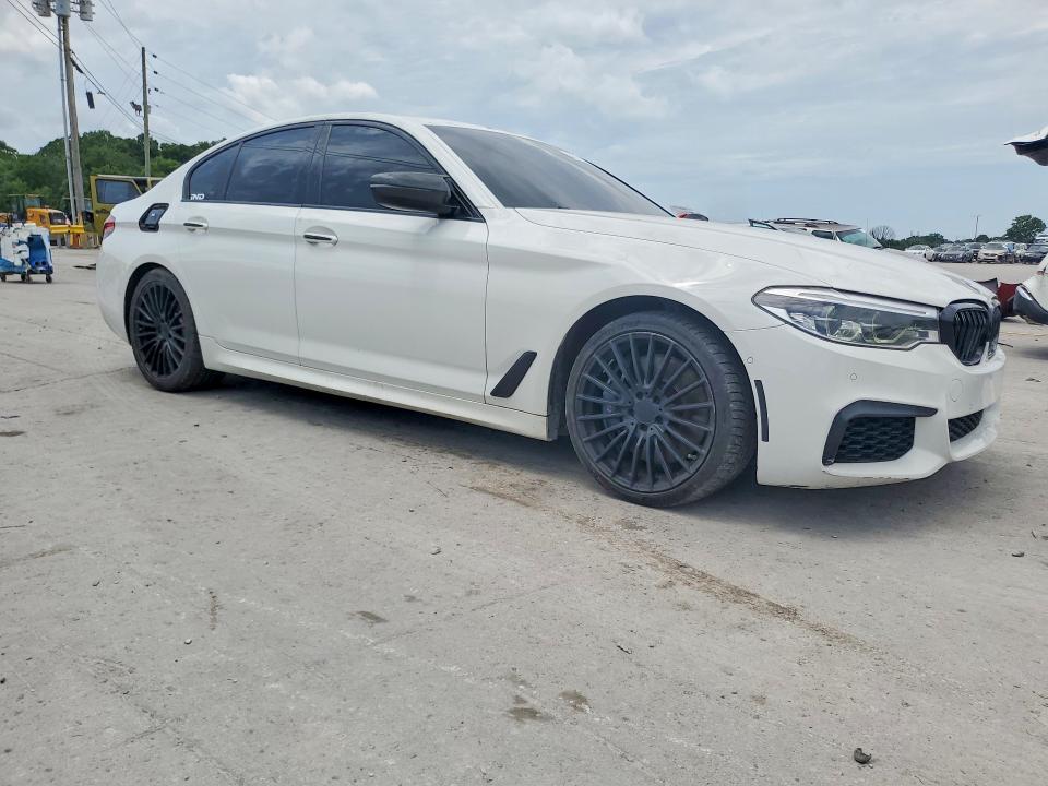 2018 BMW M550i xdrive VIN WBAJB9C5XJB049431 COPART salvage auction — HAIL, TN - CERT OF TITLE-REBUILT VEHICLE, sold $4,000 on 2026-07-29 (photo 4)