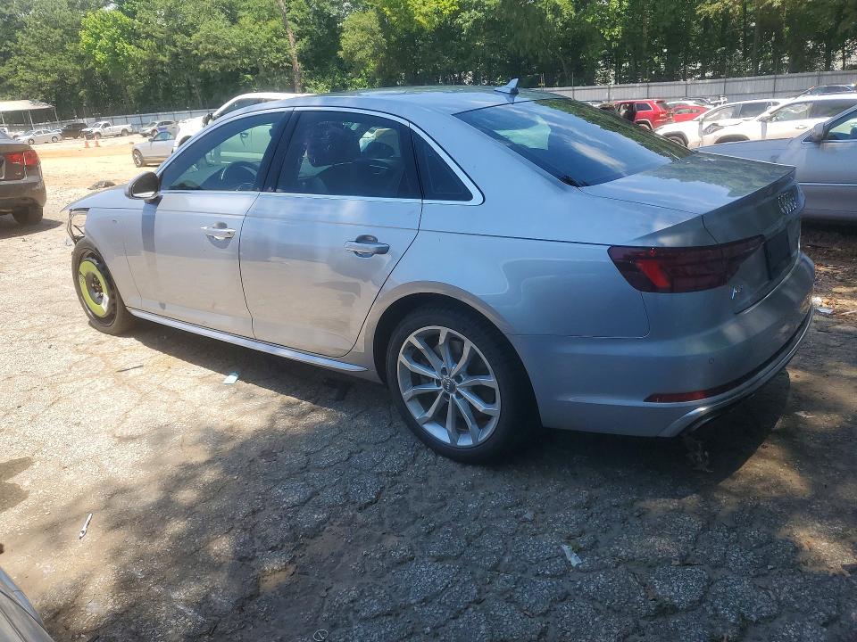 2019 Audi A4 VIN WAUFNBF45KN008146 COPART salvage auction — FRONT END, Ga - Cert Of Title-Salvage, sold $325 on 2026-07-21 (photo 2)