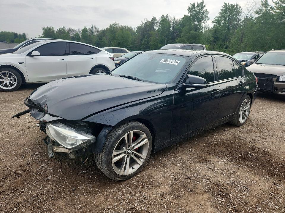 2014 BMW 3er VIN WBA3C3C51EF987352 COPART salvage auction — FRONT END, On - Permit No Brand - Unfit, sold $500 on 2026-08-06 (photo 1)