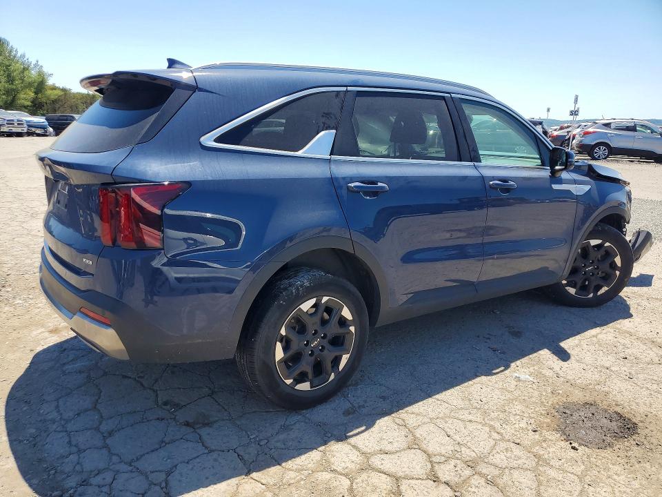 2025 Kia Sorento VIN 5XYRLDJC7SG361124 COPART salvage auction — FRONT END, Pa - Certificate Of Salvage, sold $9,200 on 2026-07-31 (photo 3)