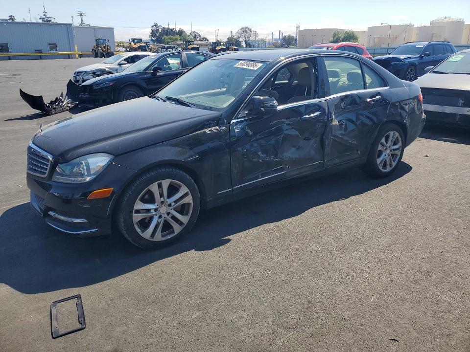 2014 Mercedes-benz VIN WDDGF4HB4EG158968 COPART salvage auction — SIDE, Ca - Salvage Certificate, sold $1,750 on 2026-07-15 (photo 1)