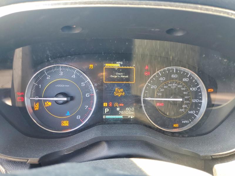 2021 Subaru Crosstrek VIN JF2GTHSC1MH317368 COPART salvage auction — ENGINE BURN, CA - SALVAGE CERTIFICATE, sold $2,450 on 2026-07-07 (photo 9)