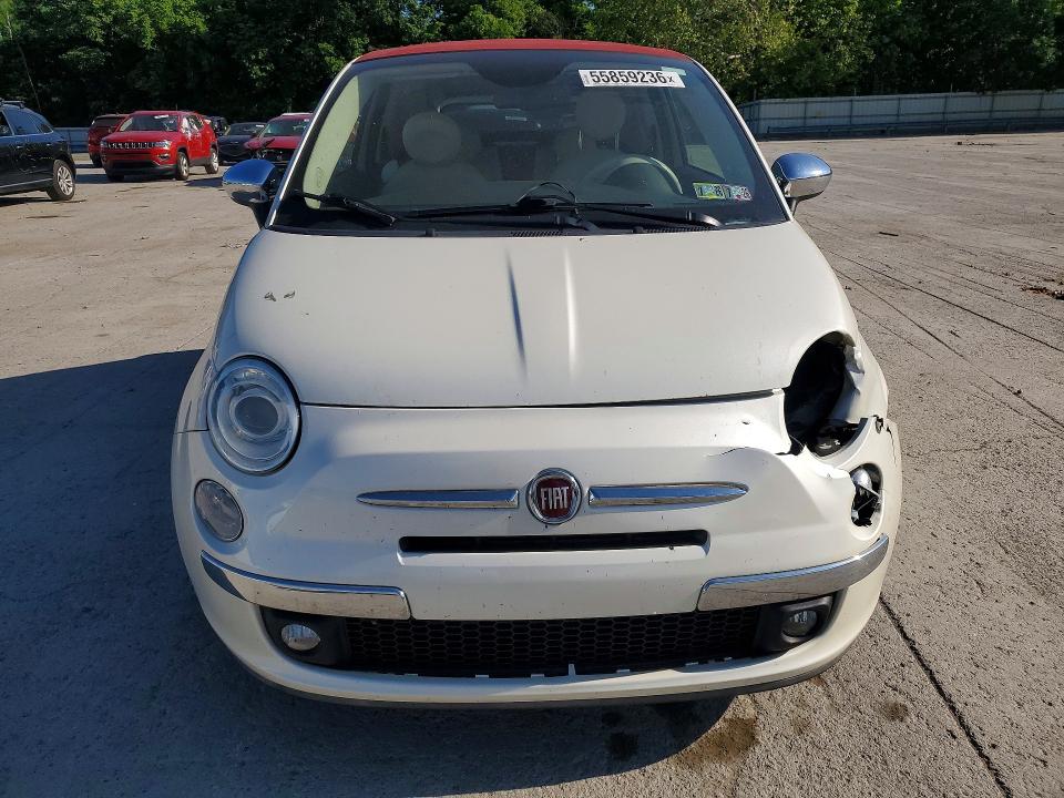 2014 Fiat 500 VIN 3C3CFFER0ET239973 COPART salvage auction — FRONT END, Pa - Certificate Of Salvage, sold $550 on 2026-07-09 (photo 5)