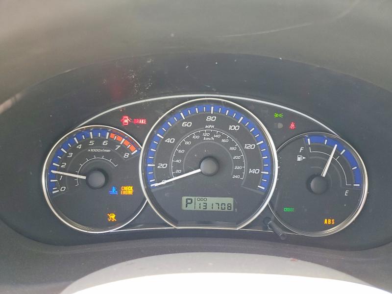 2010 Subaru Forester VIN JF2SH6CC6AH799491 COPART salvage auction — FRONT END, Ca - Salvage Certificate, sold $750 on 2026-07-07 (photo 9)