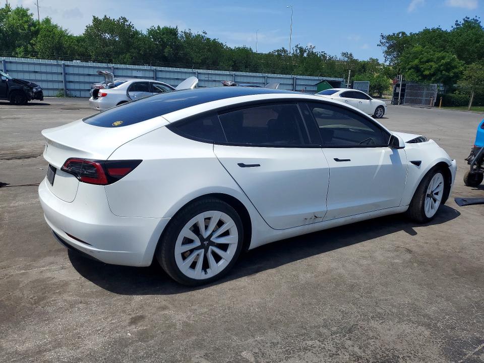 2023 Tesla Model 3 VIN 5YJ3E1EA3PF670241 COPART salvage auction — FRONT END, FL - CERTIFICATE OF DESTRUCTION, sold $8,600 on 2026-07-27 (photo 3)