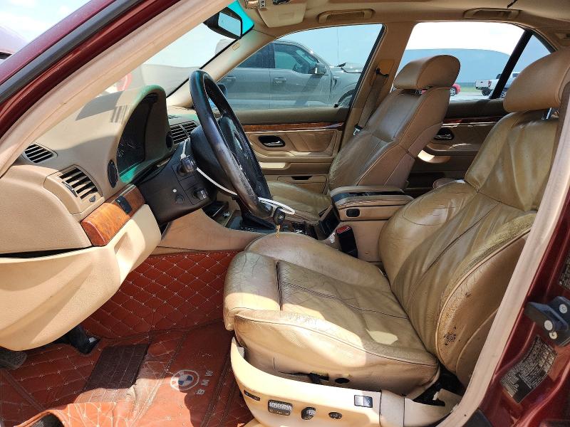 2001 BMW 7 series VIN WBAGG83431DN84148 COPART salvage auction — FRONT END, Tx - Salvage Vehicle Title, sold $450 on 2026-07-02 (photo 7)