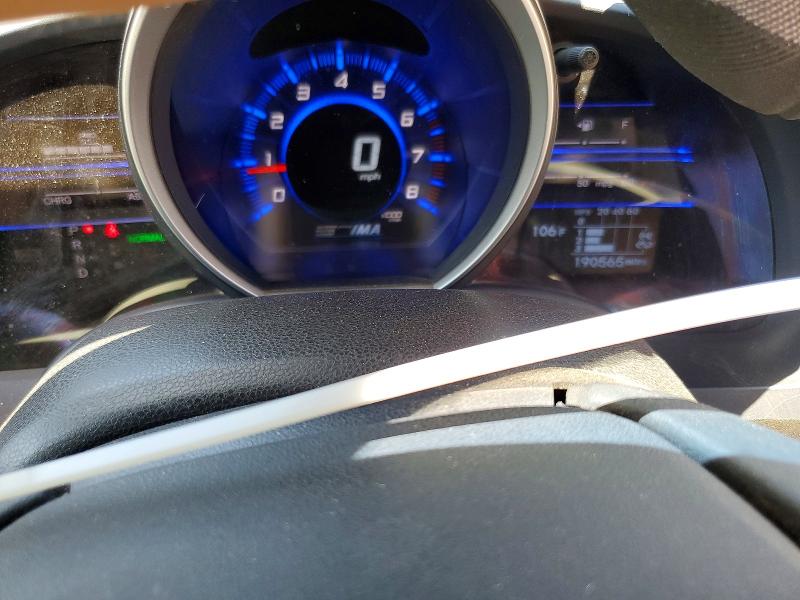 2011 Honda Cr-z VIN JHMZF1D65BS007462 COPART salvage auction — FRONT END, Az - Cert Of Title - Salvage, sold $1,200 on 2026-07-17 (photo 9)