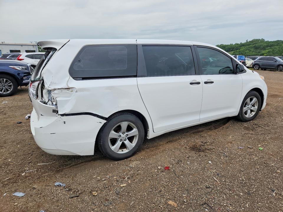 2012 Toyota VIN 5TDZK3DC9CS259126 COPART salvage auction — REAR END, IL - SALVAGE CERTIFICATE, sold $3,250 on 2026-07-29 (photo 3)