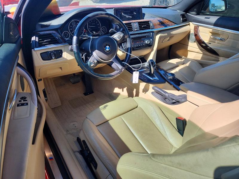 2014 BMW 4er VIN WBA3N3C57EK230442 COPART salvage auction — FRONT END, CA - SALVAGE CERTIFICATE, sold $125 on 2026-07-21 (photo 8)