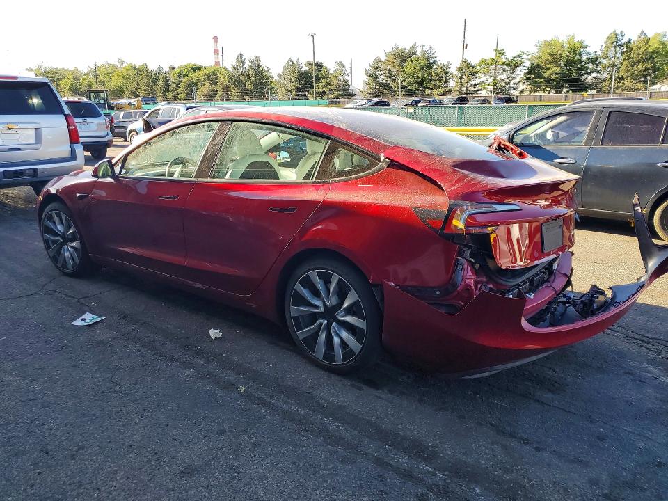 2025 Tesla Model 3 VIN 5YJ3E1EB6SF921528 COPART salvage auction — REAR END, Co - Salvage Title, sold $350 on 2026-07-28 (photo 2)