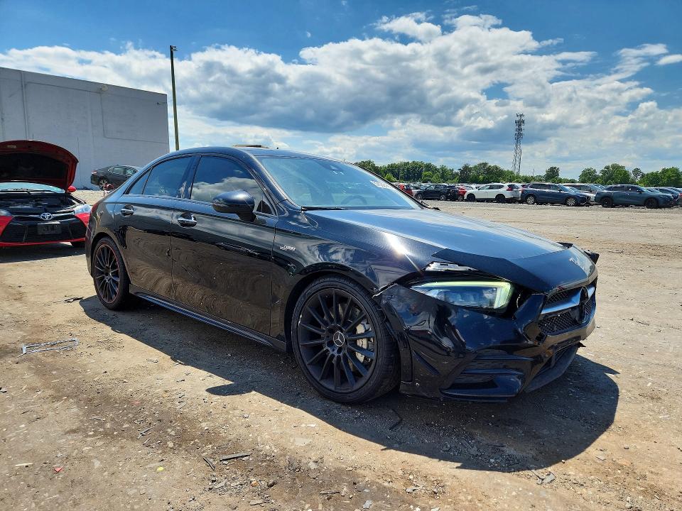 2021 Mercedes-benz A-klasse amg VIN W1K3G5BB3MJ266607 COPART salvage auction — FRONT END, VA - CERT OF TITLE - SALVAGE, sold $8,500 on 2026-07-08 (photo 4)