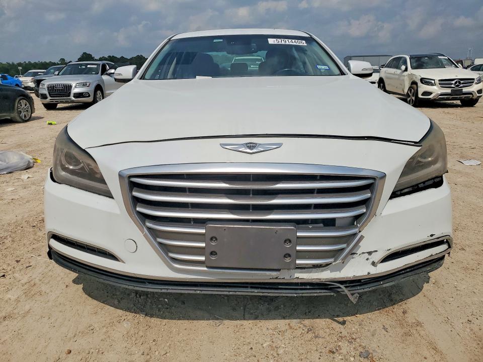 2016 Hyundai Genesis VIN KMHGN4JE7GU111967 COPART salvage auction — FRONT END, Tx - Salvage Vehicle Title, sold $2,200 on 2026-07-28 (photo 5)