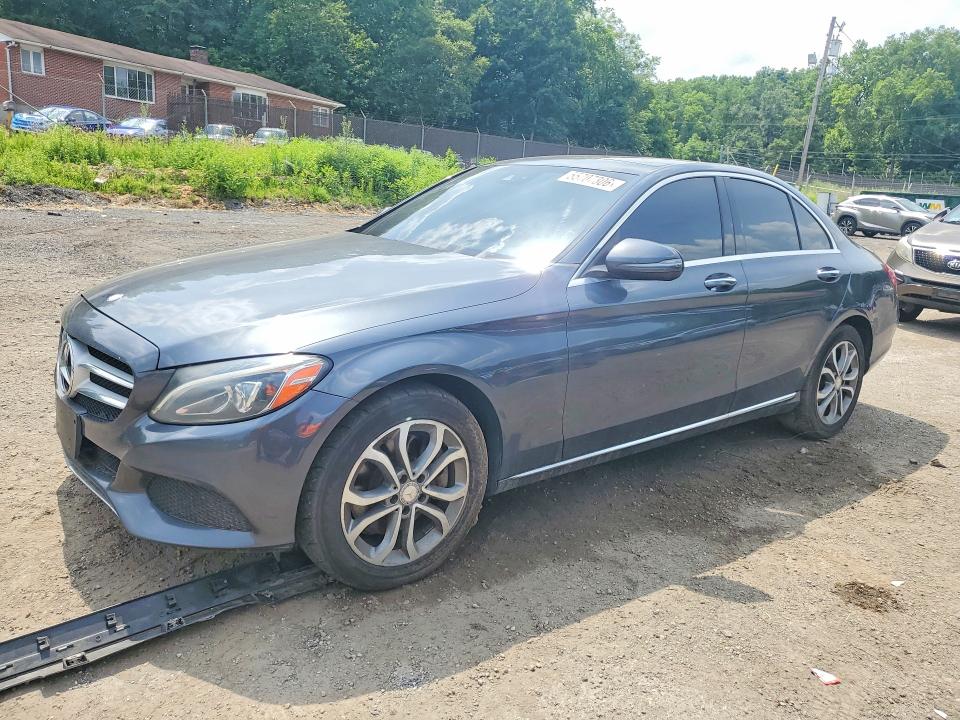 2016 Mercedes-benz C-klasse VIN 55SWF4KB0GU152286 COPART salvage auction — WATER/FLOOD, MD - CERT OF SALVAGE-FLOOD DAMAGE, sold $2,850 on 2026-07-02 (photo 1)