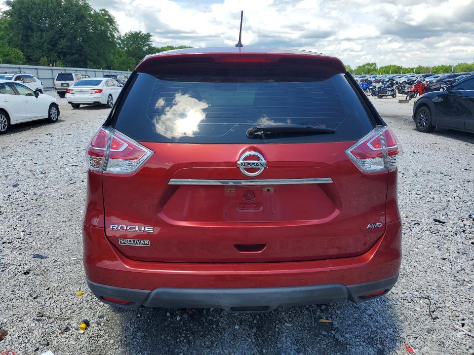 2016 Nissan Rogue VIN KNMAT2MV6GP697446 COPART salvage auction — WATER/FLOOD, MO - SALVAGE CERTIFICATE OF TITLE, sold $350 on 2026-07-27 (photo 6)