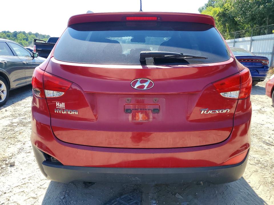 2011 Hyundai Tucson VIN KM8JU3AC2BU176025 COPART salvage auction — REAR END, Va - Certificate Of Title, sold $375 on 2026-07-07 (photo 6)