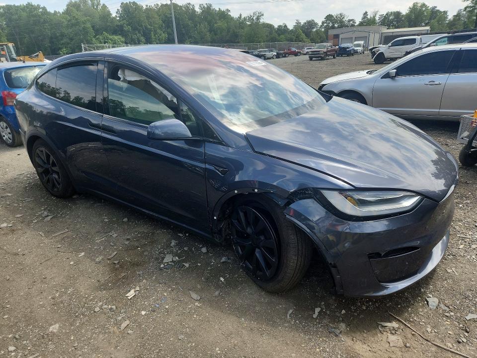 2023 Tesla Model x VIN 7SAXCAE58PF389713 COPART salvage auction — FRONT END, Va - Cert Of Title - Salvage, sold $18,000 on 2026-07-21 (photo 4)