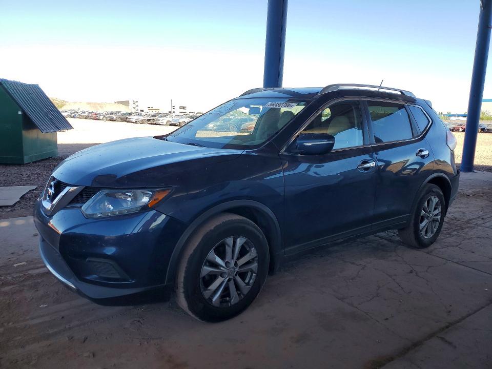 2015 Nissan Rogue VIN KNMAT2MT7FP514357 COPART salvage auction — REAR END, Az - Cert Of Title - Salvage, sold $2,150 on 2026-07-16 (photo 1)