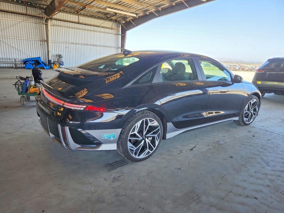 2025 Hyundai Ioniq 6 VIN KMHM34AA7SA083281 COPART salvage auction — REAR END, Ca - Salvage Certificate, sold $11,900 on 2026-07-09 (photo 3)