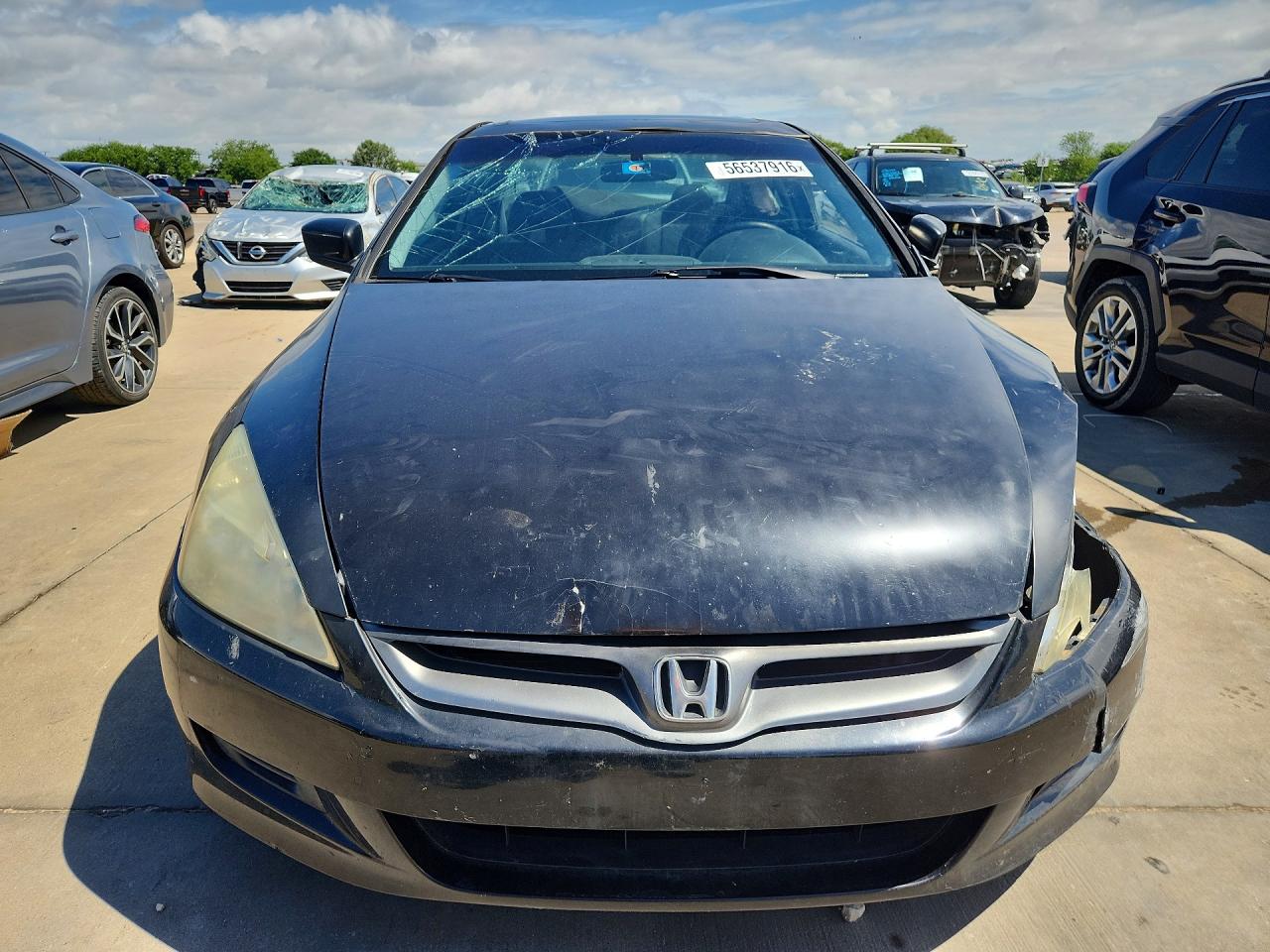 2006 Honda Accord VIN 1HGCM82666A010540 COPART salvage auction — Front End, TX - SALVAGE VEHICLE TITLE, sold $275 on 2026-07-02 (photo 5)