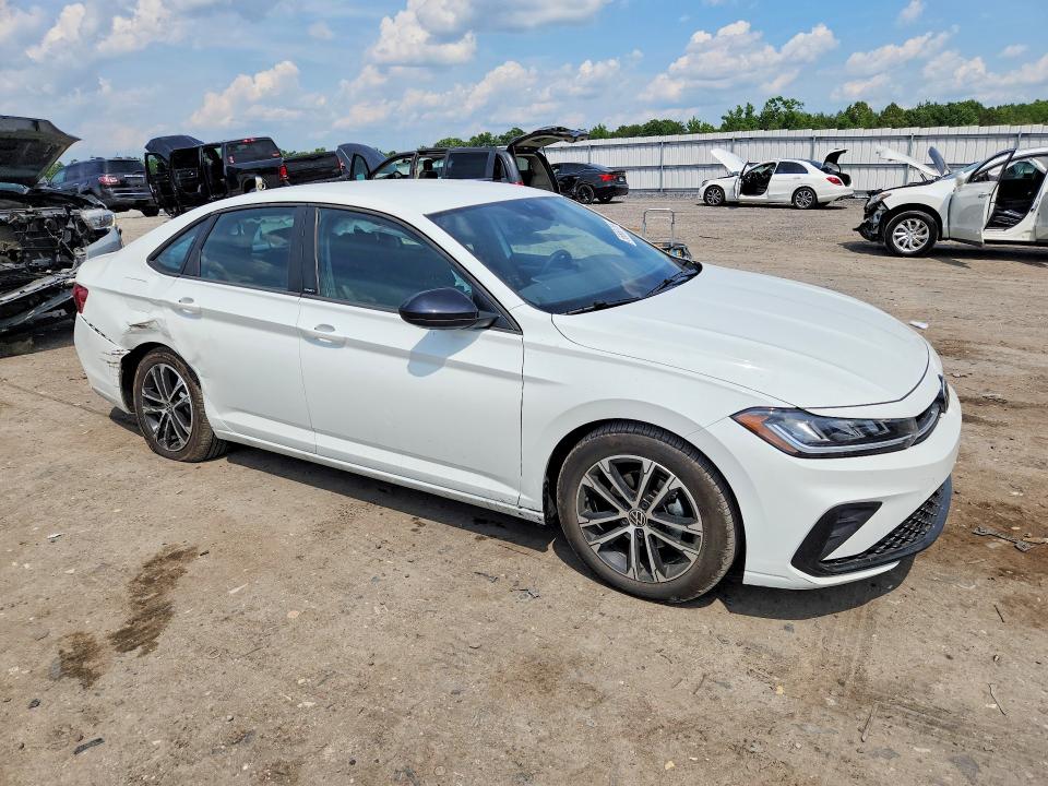 2025 Volkswagen Jetta VIN 3VWBX7BU9SM099377 COPART salvage auction — REAR END, Va - Cert Of Title - Salvage, sold $8,600 on 2026-07-22 (photo 4)