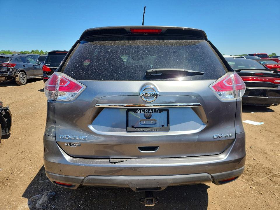 2016 Nissan VIN KNMAT2MV0GP724561 COPART salvage auction — REAR END, Il - Salvage Certificate, sold $2,400 on 2026-07-30 (photo 6)