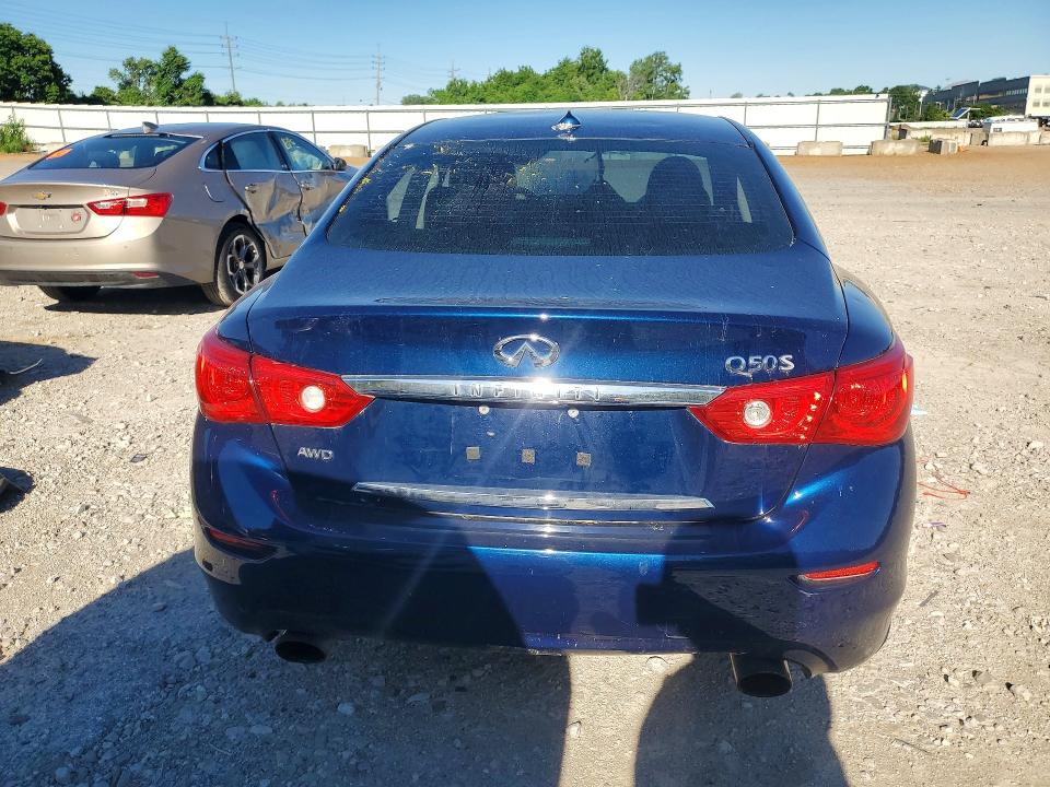 2017 Infiniti Q50 VIN JN1EV7AR3HM839340 COPART salvage auction — SIDE, Mo - Salvage Certificate Of Title, sold $2,900 on 2026-07-31 (photo 6)