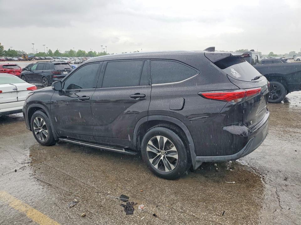 2020 Toyota Highlander VIN 5TDGZRBHXLS046755 COPART salvage auction — HAIL, Id - Salvage Certificate Of Title, sold $17,600 on 2026-07-31 (photo 2)