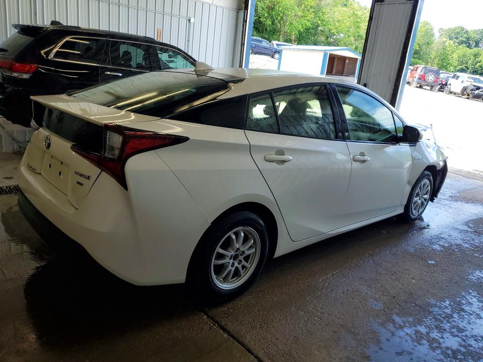 2019 Toyota Prius VIN JTDKARFUXK3096404 COPART salvage auction — FRONT END, Pa - Certificate Of Salvage, sold $3,300 on 2026-07-08 (photo 3)