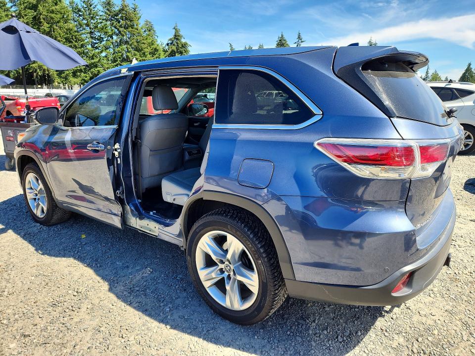 2016 Toyota Highlander VIN 5TDYKRFH8GS180771 COPART salvage auction — SIDE, Wa - Bill Of Sale, sold $7,400 on 2026-07-07 (photo 2)
