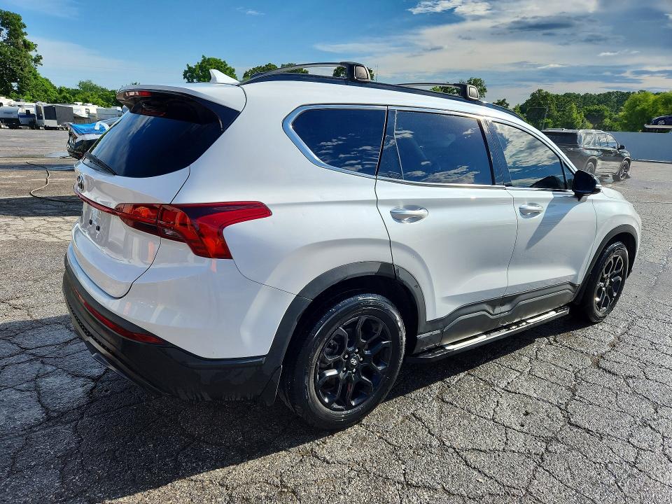 2022 Hyundai Santa fe VIN 5NMS64AJ7NH387806 COPART salvage auction — HAIL, Mo - Salvage Certificate Of Title, sold $7,600 on 2026-07-29 (photo 3)