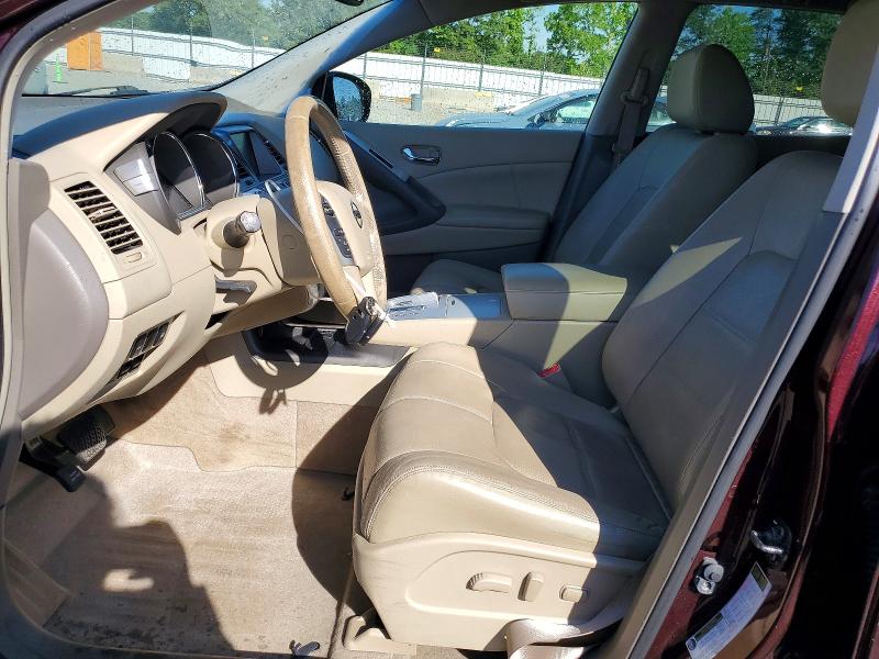 2014 Nissan Murano VIN JN8AZ1MU2EW410983 COPART salvage auction — FRONT END, Sc - Cert Of Title-Salvage, sold $1,850 on 2026-07-20 (photo 7)