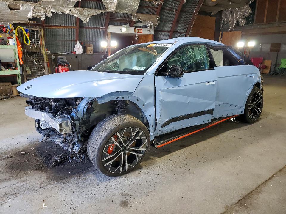 2025 Hyundai Ioniq VIN KM8KNDA86SU003367 COPART salvage auction — ROLLOVER, Ny - Mv-907A Salvage Certificate, sold $2,100 on 2026-07-27 (photo 1)