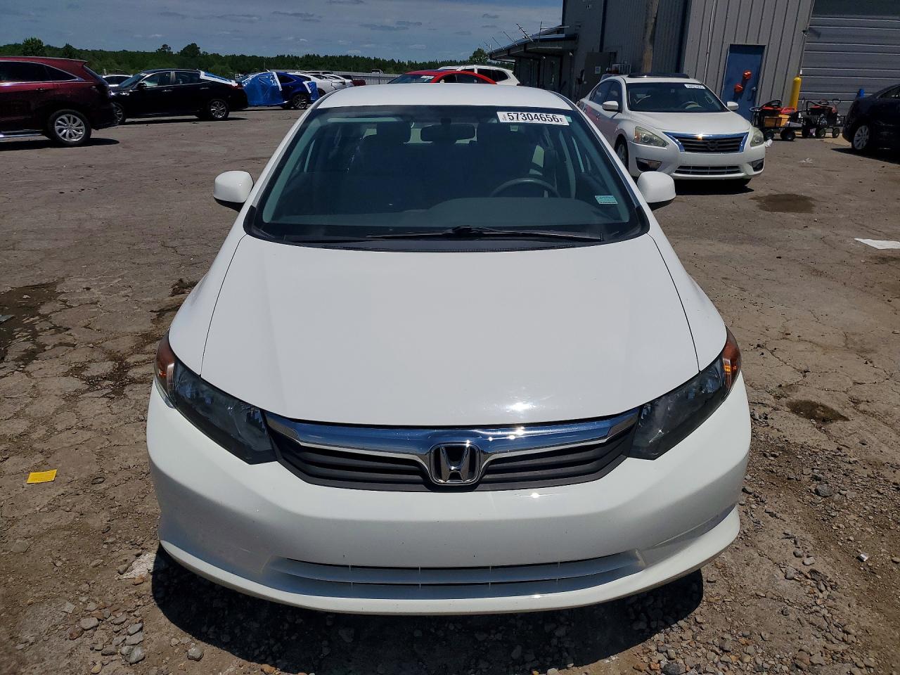 2012 Honda Civic VIN 19XFB2F53CE109809 COPART salvage auction — Rear End, TN - SALVAGE CERTIFICATE, sold $3,750 on 2026-07-09 (photo 5)