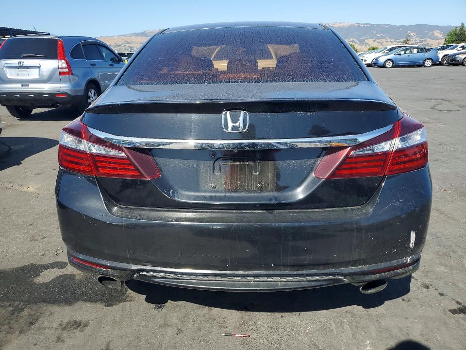 2016 Honda Accord VIN 1HGCR2F57GA245496 COPART salvage auction — FRONT END, Ca - Salvage Certificate, sold $4,300 on 2026-07-02 (photo 6)