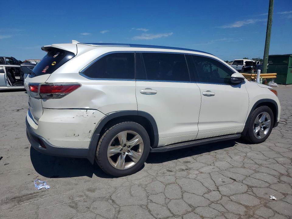 2015 Toyota Highlander VIN 5TDDKRFH5FS155842 COPART salvage auction — REAR END, Tn - Certificate Of Title (P), sold $9,800 on 2026-07-29 (photo 3)
