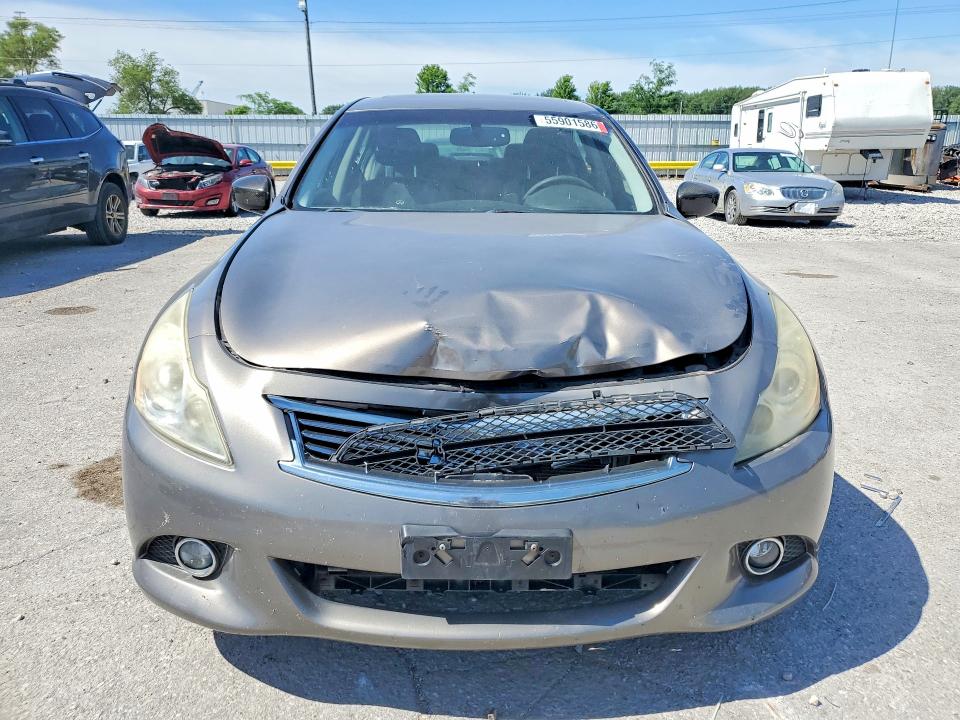 2011 Infiniti G VIN JN1CV6AR2BM400025 COPART salvage auction — FRONT END, Ia - Cert Of Title-Salvage Title, sold $650 on 2026-07-06 (photo 5)
