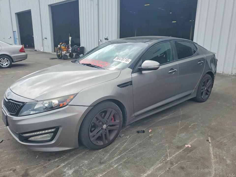 2013 Kia Optima VIN 5XXGR4A64DG180005 COPART salvage auction — REAR END, FL - CERT OF TITLE SLVG REBUILDABLE, sold $1,250 on 2026-07-22 (photo 1)