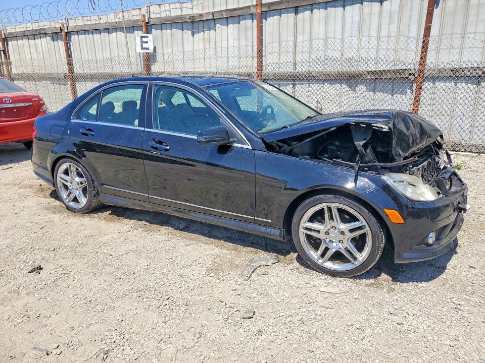 2010 Mercedes-benz C-klasse VIN WDDGF5EB6AF430091 COPART salvage auction — FRONT END, Ca - Dis/Dlr/Exp App For Dup Clean, sold $275 on 2026-07-20 (photo 4)