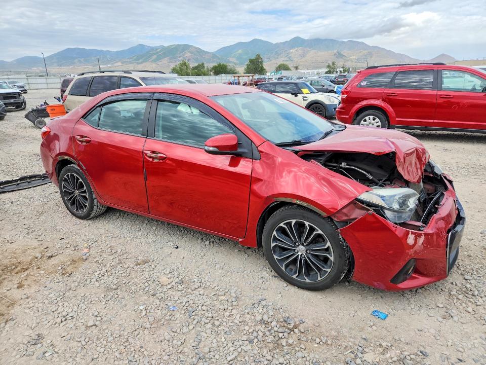 2015 Toyota Corolla VIN 5YFBURHE8FP280525 COPART salvage auction — FRONT END, UT - SALVAGE CERTIFICATE, sold $2,100 on 2026-07-02 (photo 4)