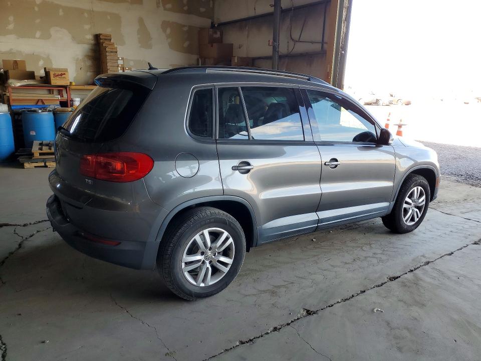 2016 Volkswagen Tiguan VIN WVGAV7AX1GW603004 COPART salvage auction — REAR END, Az - Cert Of Title - Salvage, sold $2,200 on 2026-07-27 (photo 3)