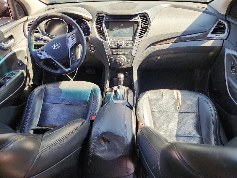 2014 Hyundai Santa fe VIN 5XYZU3LA1EG227815 COPART salvage auction — FRONT END, Ca - Dis/Dlr/Exp Only Clean Title, sold $1,150 on 2026-07-07 (photo 8)
