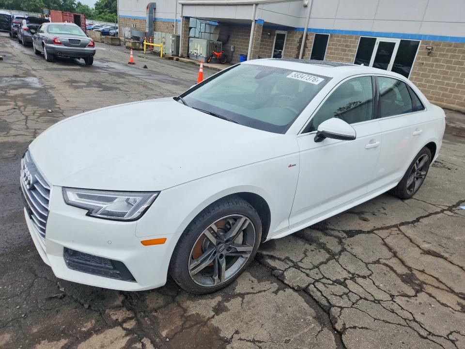 2018 Audi A4 VIN WAUENAF42JN009940 COPART salvage auction — VANDALISM, Ct - Cert Of Title-Salvage, sold $5,800 on 2026-07-10 (photo 1)